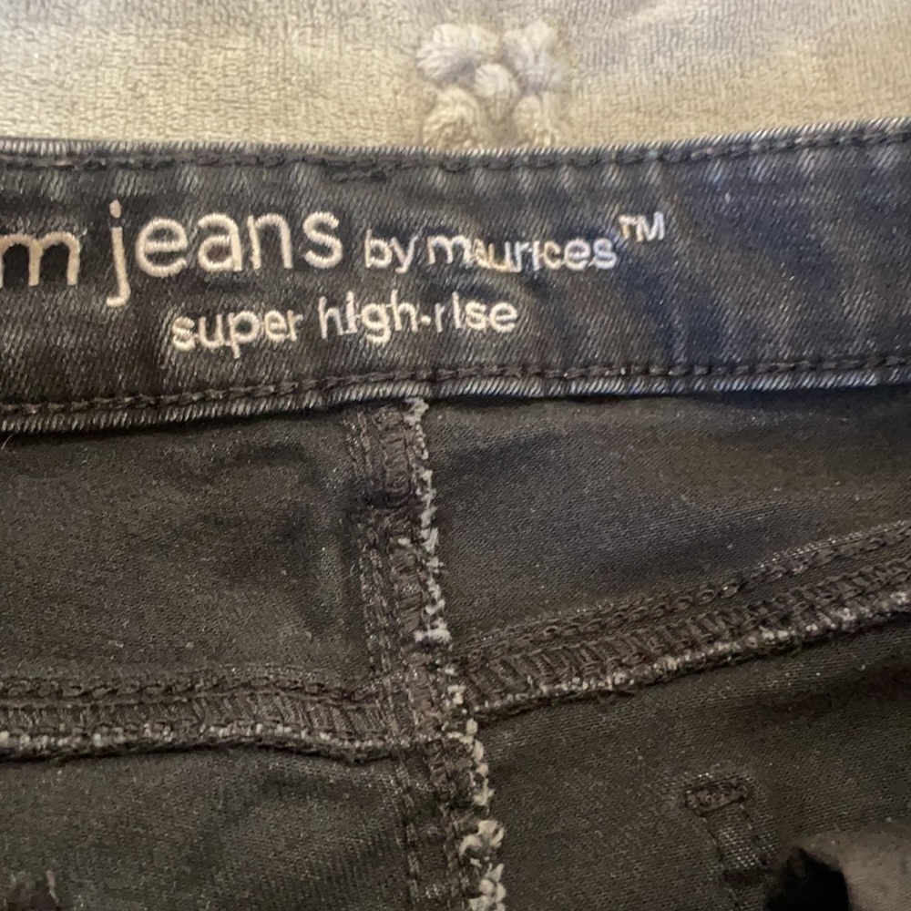 Black High Rise Shorts - Picture 3 of 5